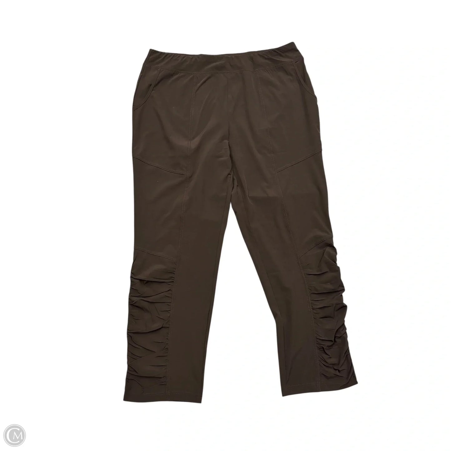 Athletic Pants By Chicos In Brown, Size: L