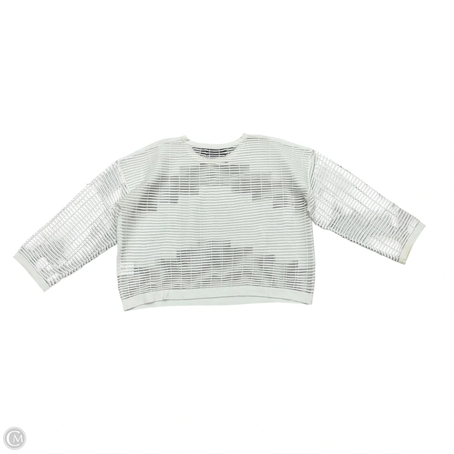 Top 3/4 Sleeve By P Luca In White, Size: Xl