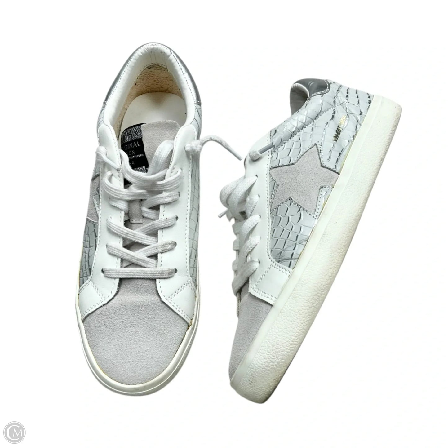 Shoes Sneakers By Vintage Havana In Grey & White, Size: 8.5