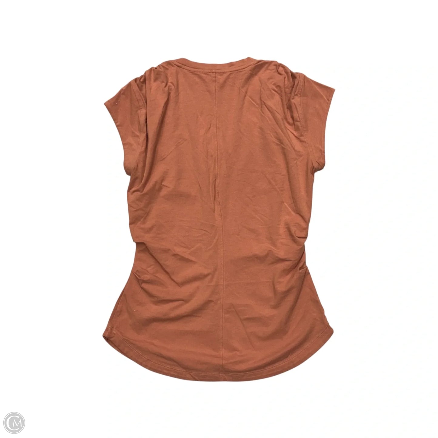 Athletic Top Short Sleeve By Athleta In Orange, Size: M