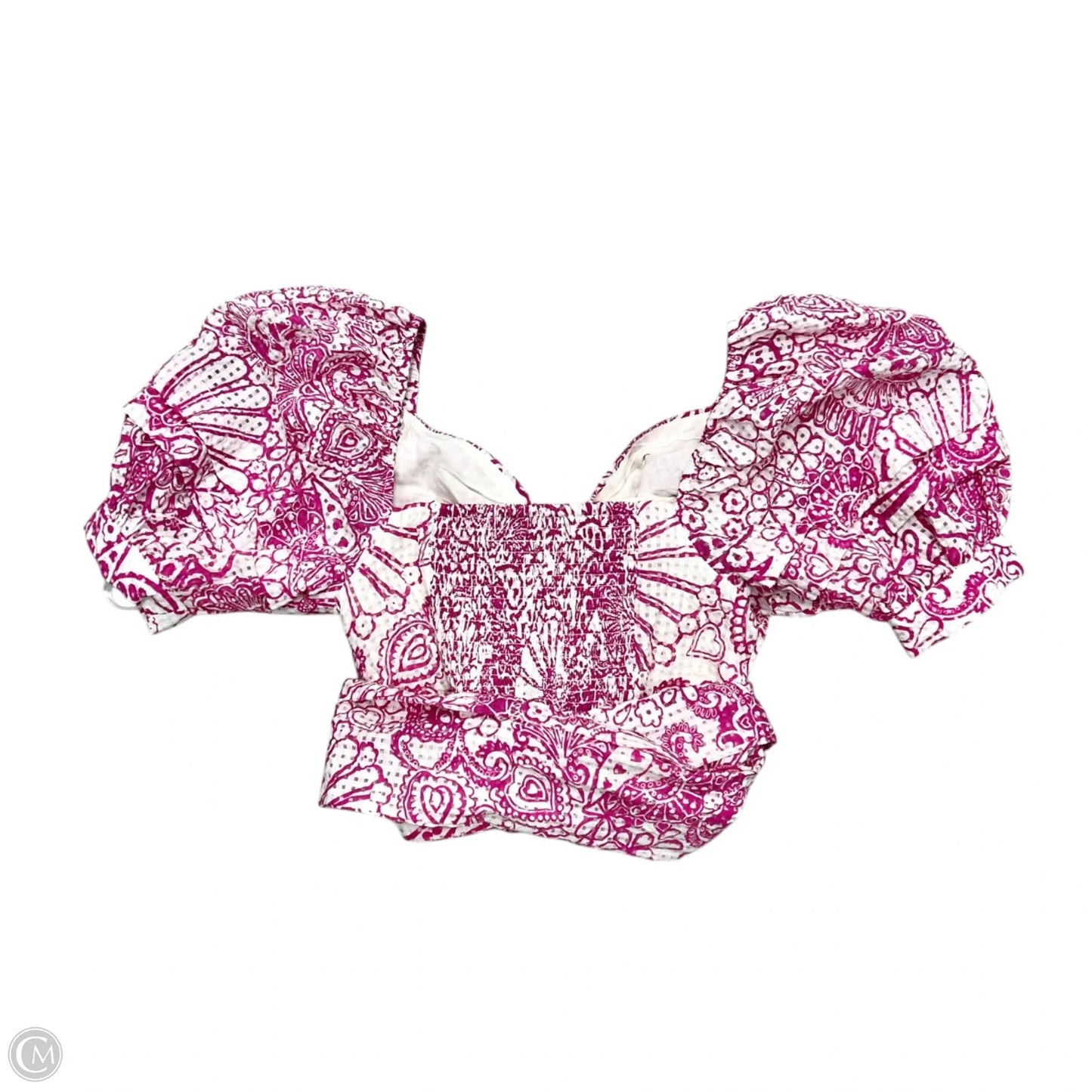 Top Short Sleeve By Maeve In Purple & White, Size: Xs