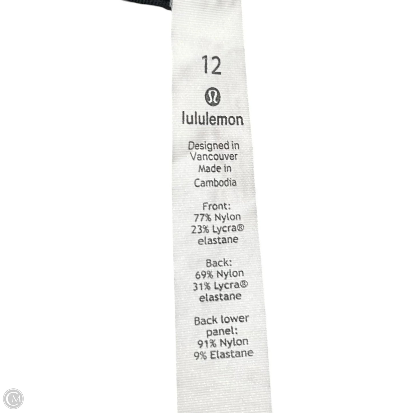 Athletic Leggings Capris By Lululemon In Black, Size: L
