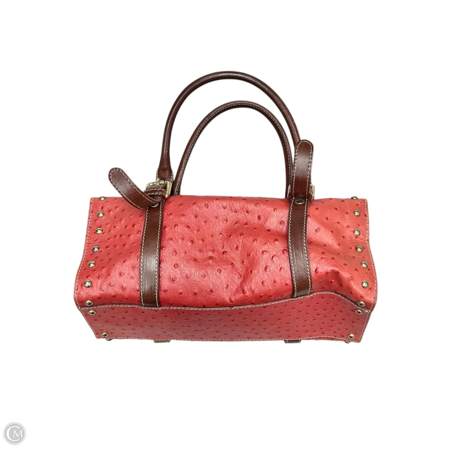Handbag Leather By Claudia Firenze, Size: Medium