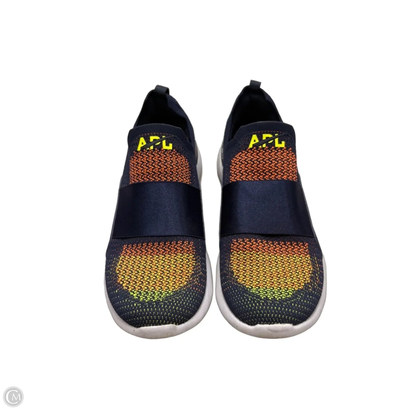 Shoes Designer By Apl In Blue & Red, Size: 9
