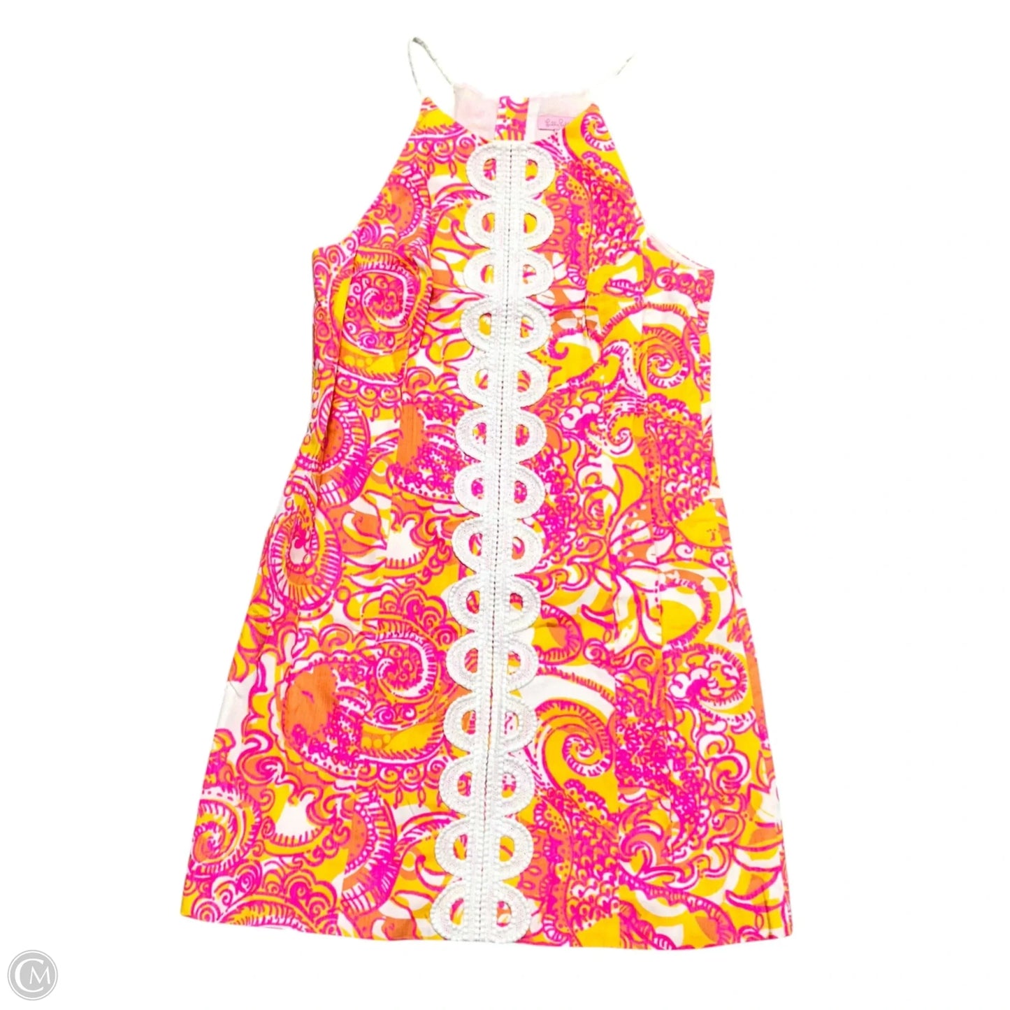 Dress Designer By Lilly Pulitzer In Orange & Pink, Size: S