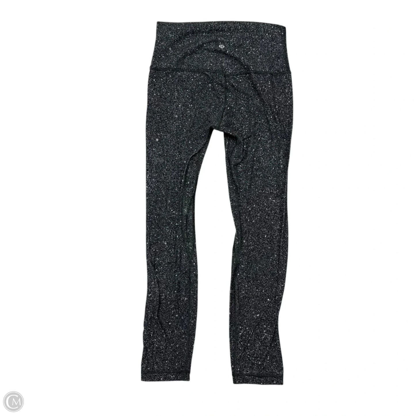 Athletic Leggings By Lululemon In Grey & White, Size: S