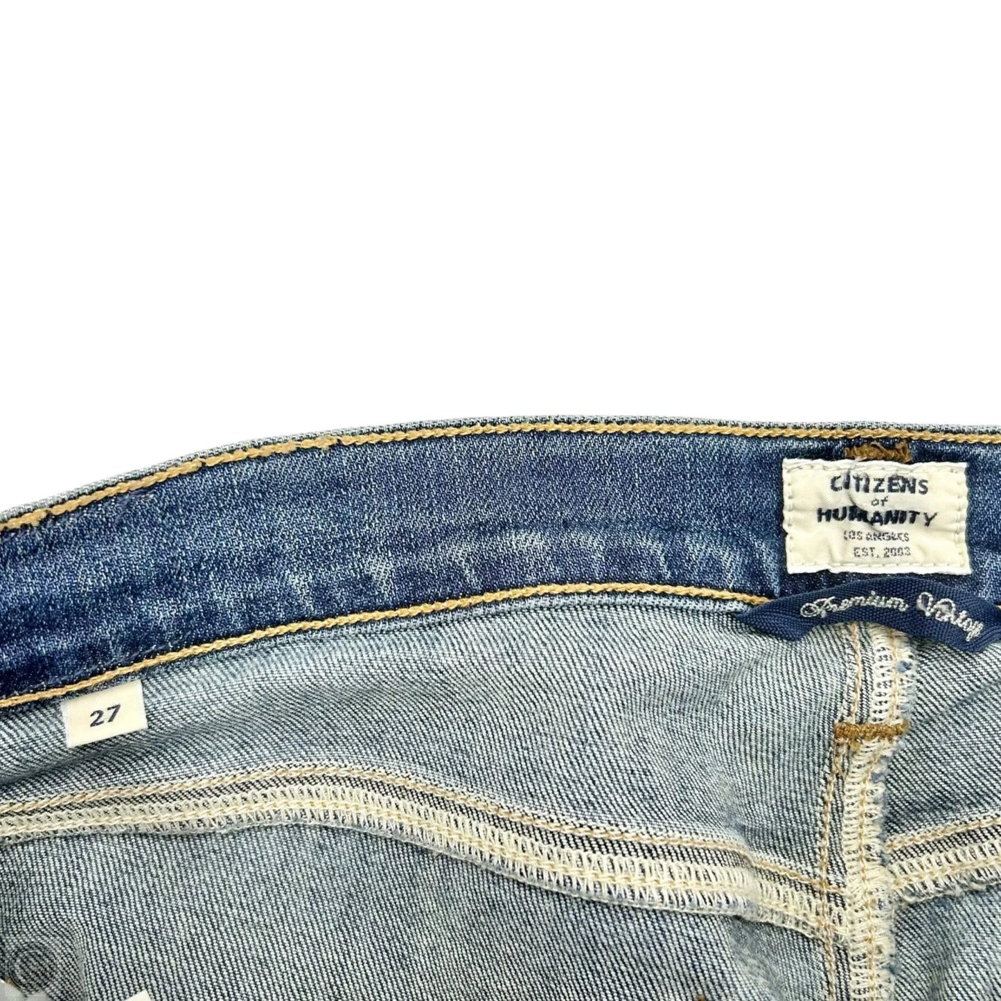 Jeans Flared By Citizens Of Humanity In Blue Denim, Size: 4p