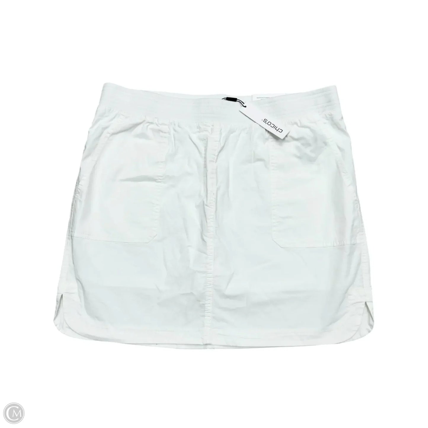 Skirt Mini & Short By Chicos In White, Size: 12