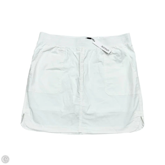 Skirt Mini & Short By Chicos In White, Size: 12