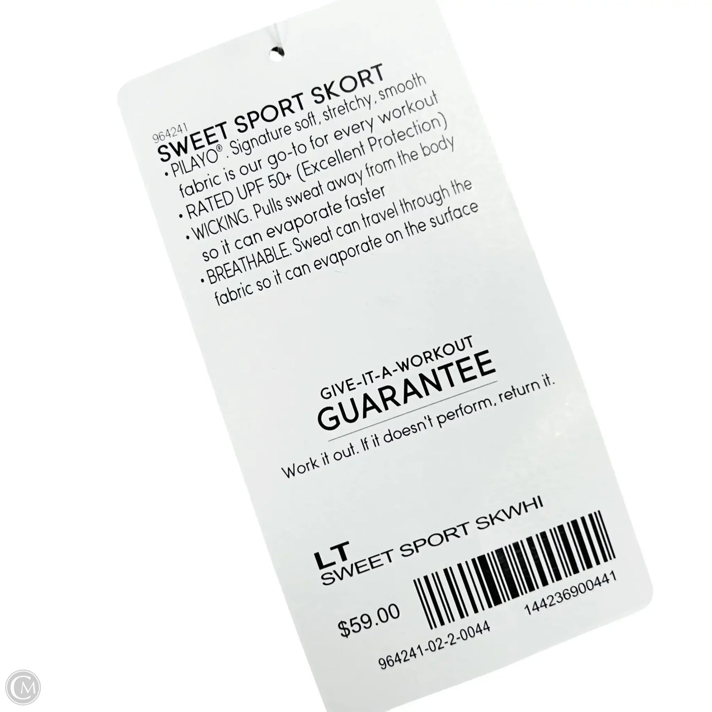 Athletic Skort By Athleta In White, Size: Lt