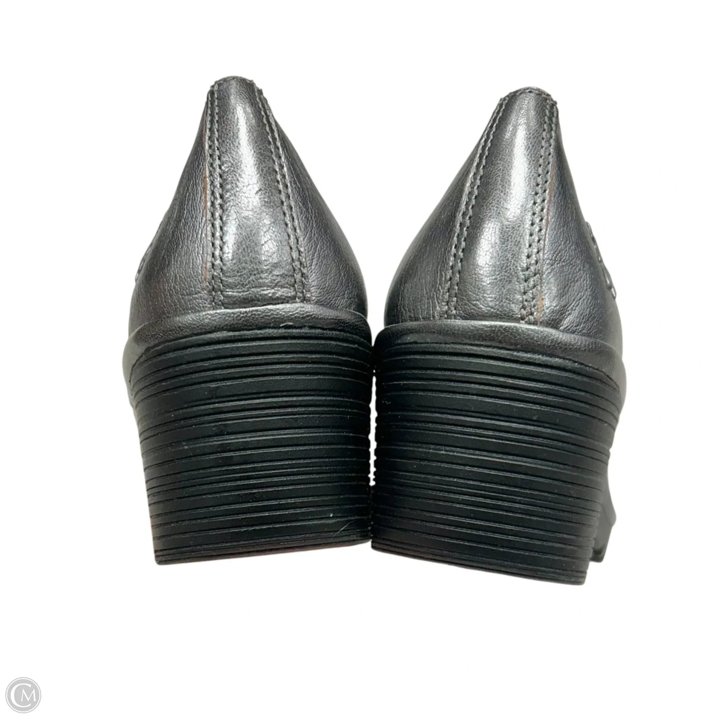 Shoes Heels Block By Fly London In Silver, Size: 9.5