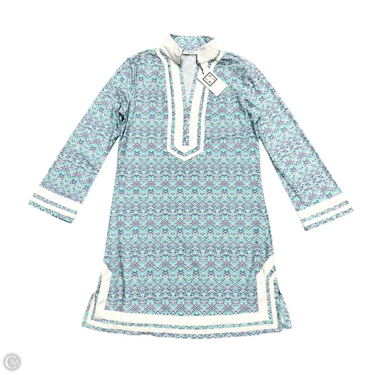 Dress Casual Short By Cabana Life In Purple & White, Size: S