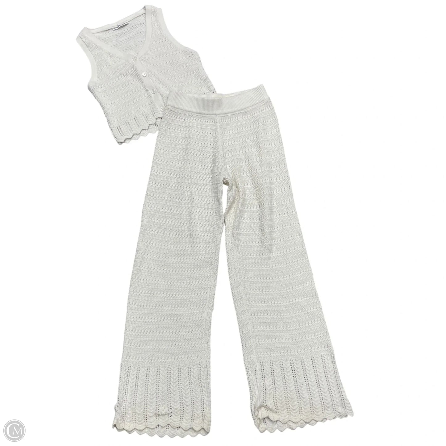 Pants Set 2pc By Abercrombie And Fitch In Ivory, Size: Xs