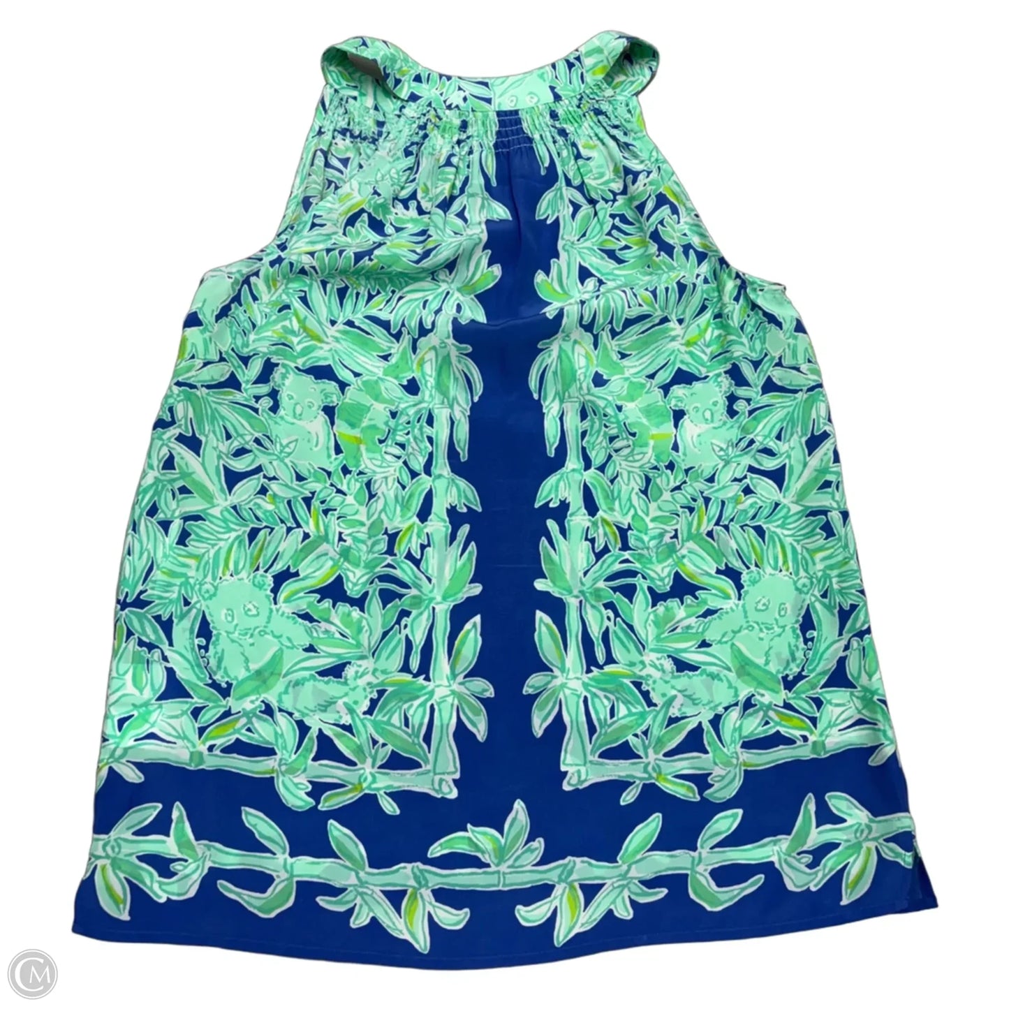 Top Sleeveless Designer By Lilly Pulitzer In Blue & Green, Size: S