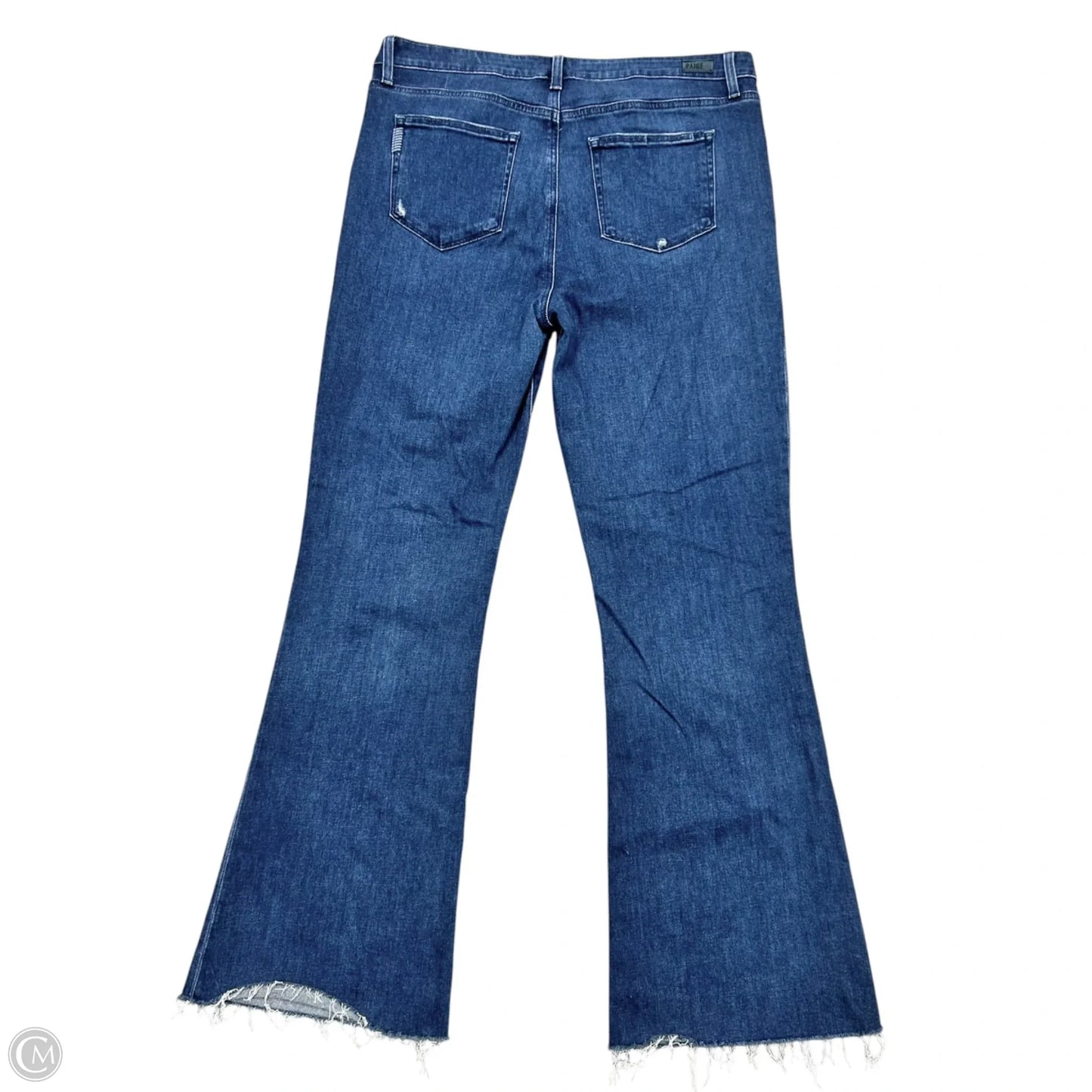 Jeans Straight By Paige In Blue Denim, Size: 18