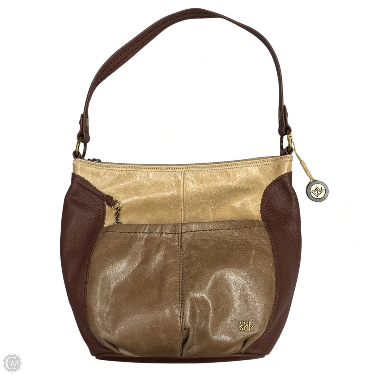 Handbag Leather By The Sak, Size: Medium