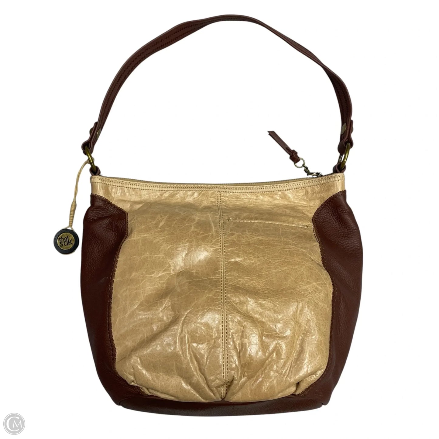 Handbag Leather By The Sak, Size: Medium