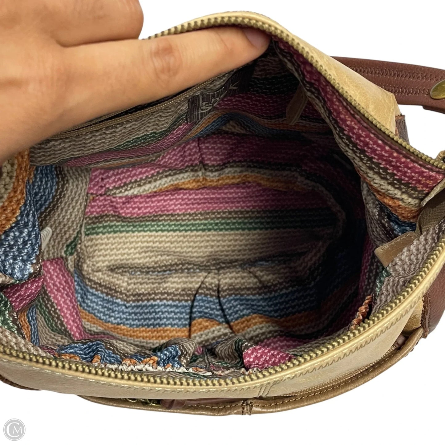 Handbag Leather By The Sak, Size: Medium