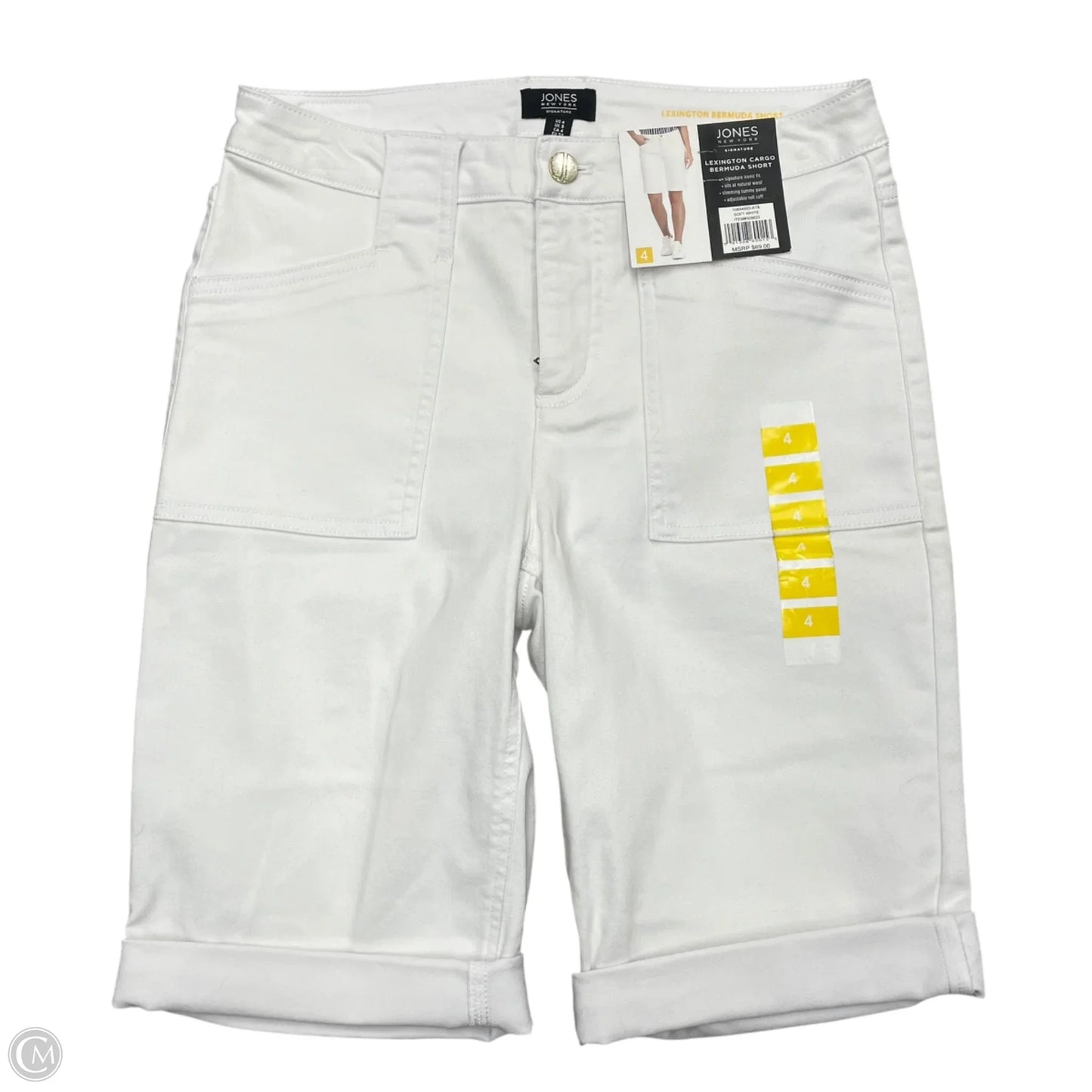 Shorts By Jones New York In White Denim, Size: 4