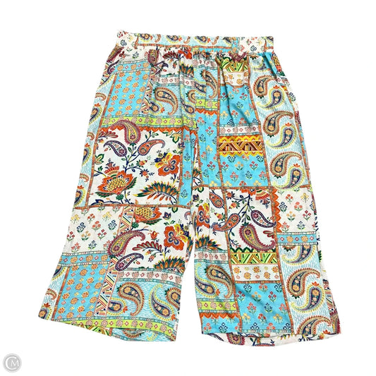 Pants Wide Leg By Rose And Olive In Blue & Orange, Size: 3x