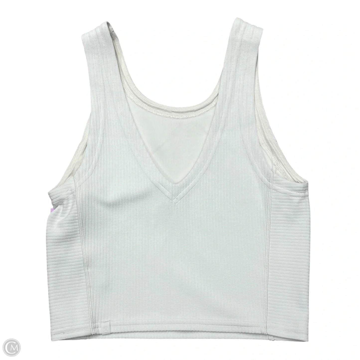 Athletic Tank Top By Lululemon In White, Size: Xs