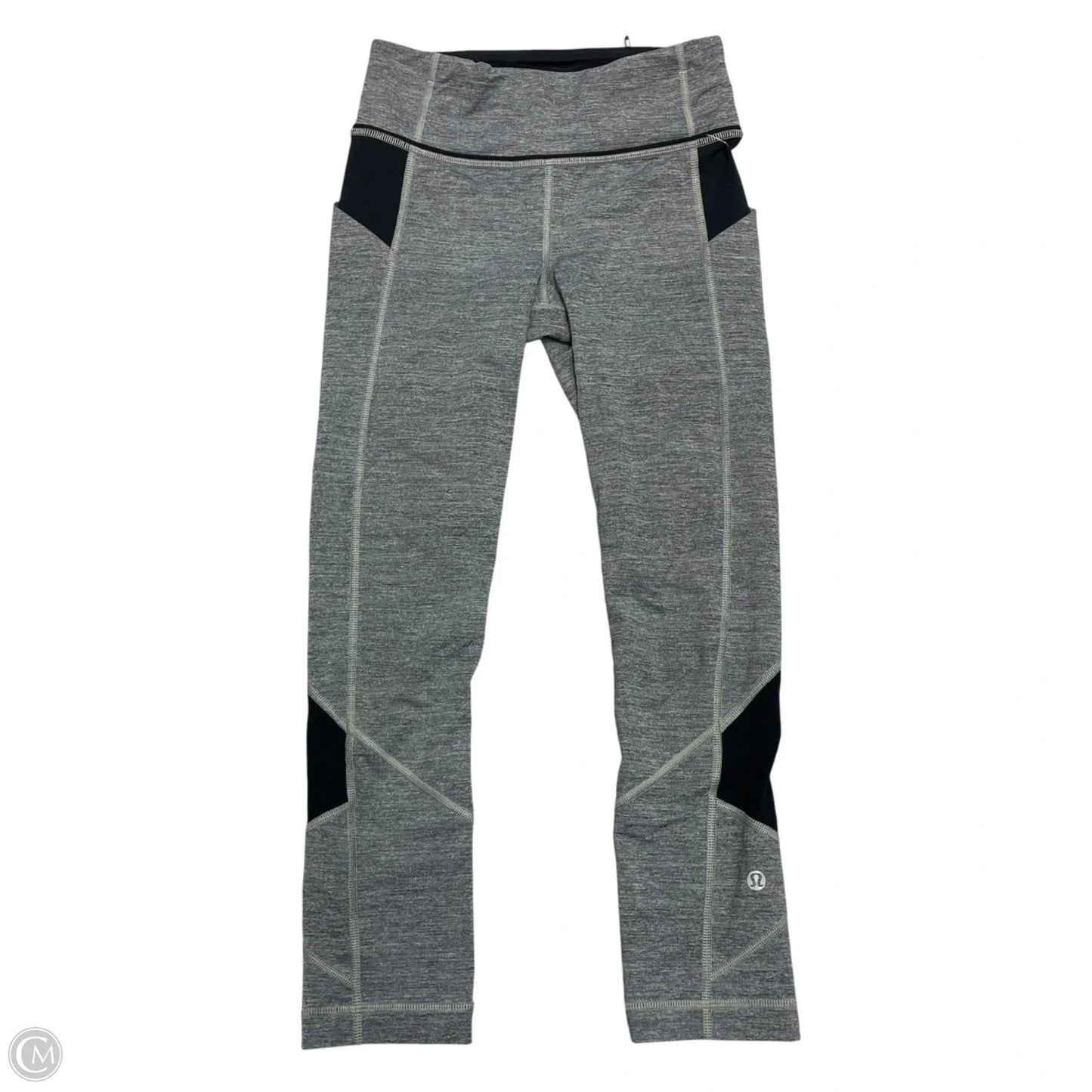 Athletic Leggings By Lululemon In Grey, Size: Xs