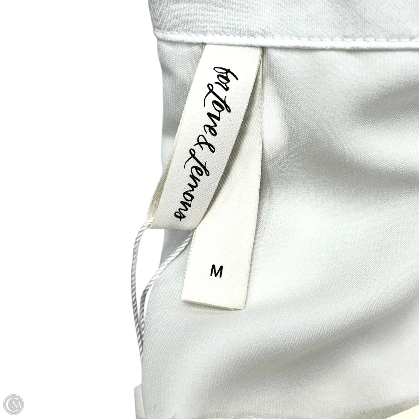 Blouse Long Sleeve By For Love & Lemons In White, Size: M