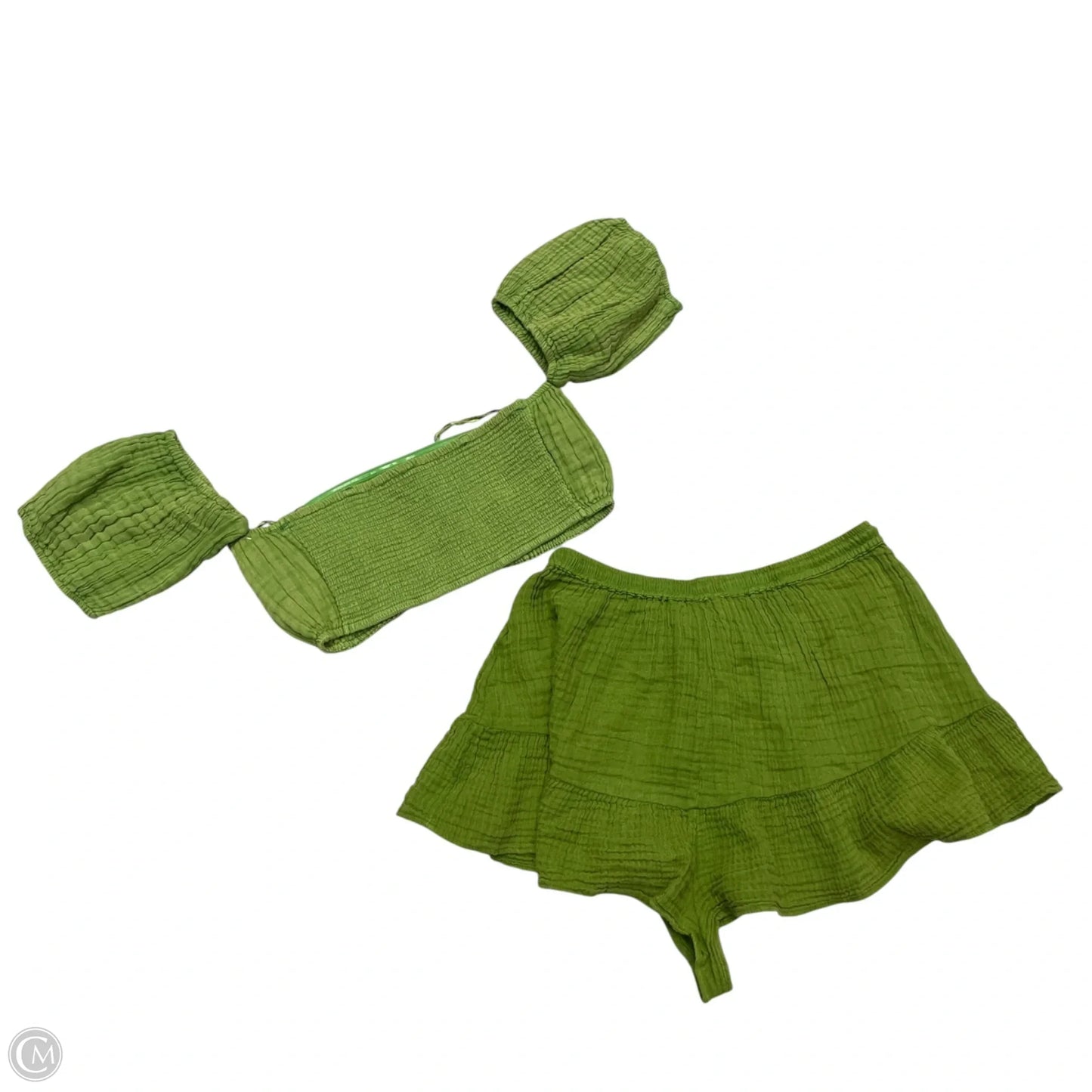 Shorts Set By Anthropologie In Green, Size: Xs