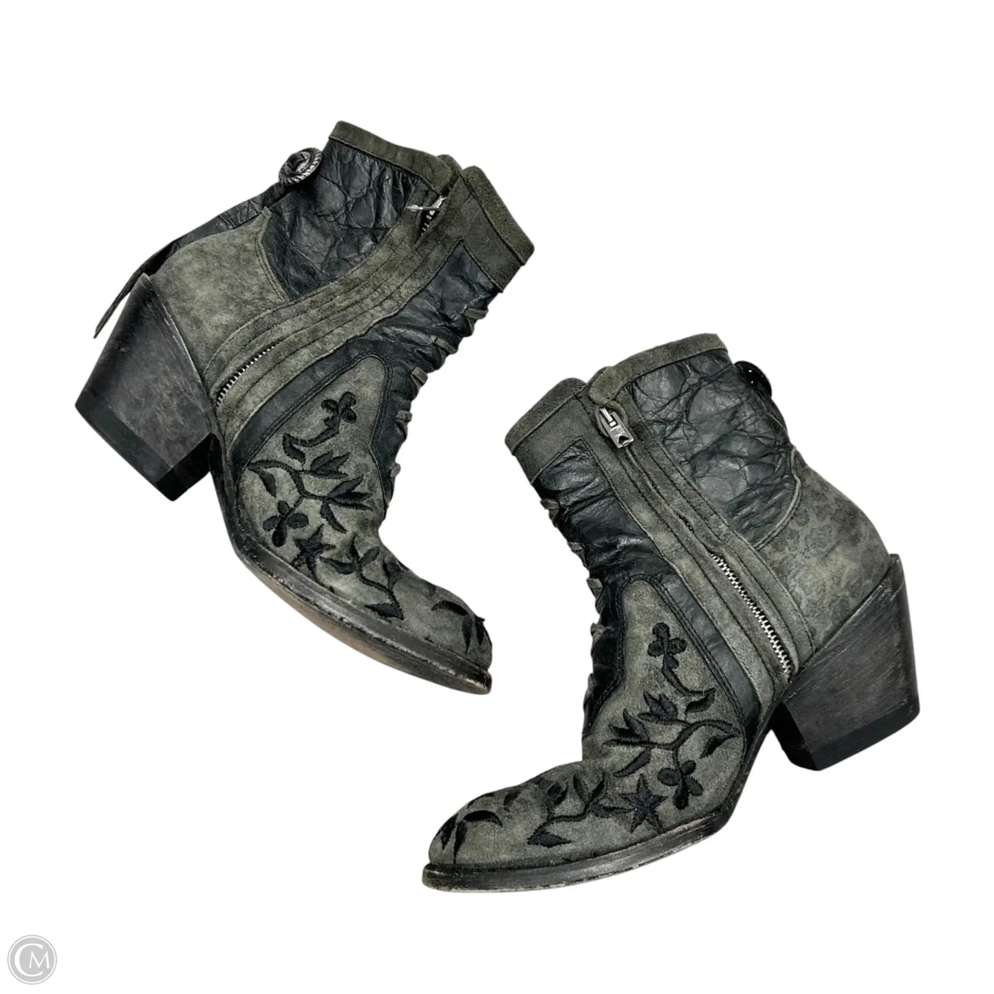 Boots Leather By Mexicana In Grey, Size: 6