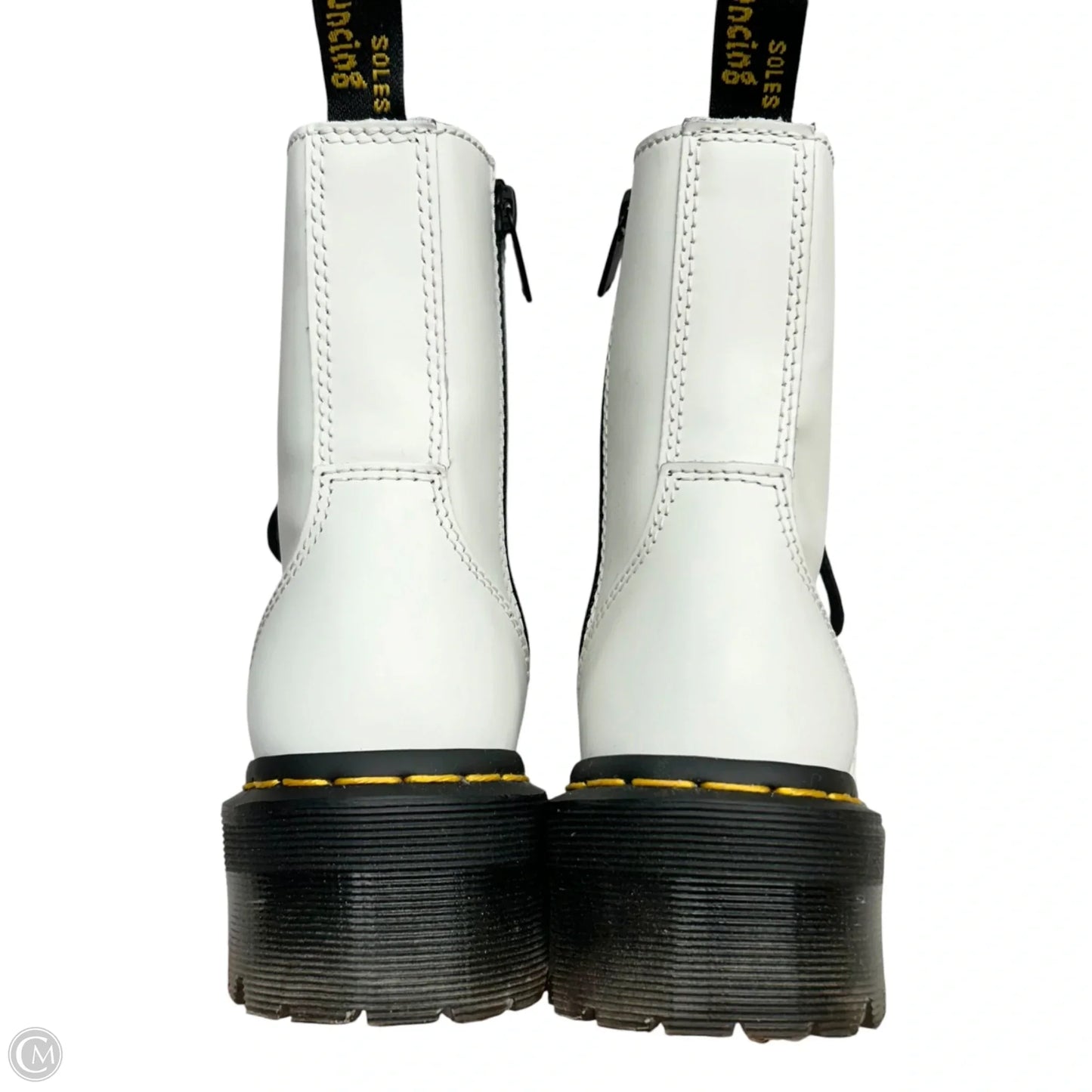 Boots Combat By Dr Martens In White, Size: 5