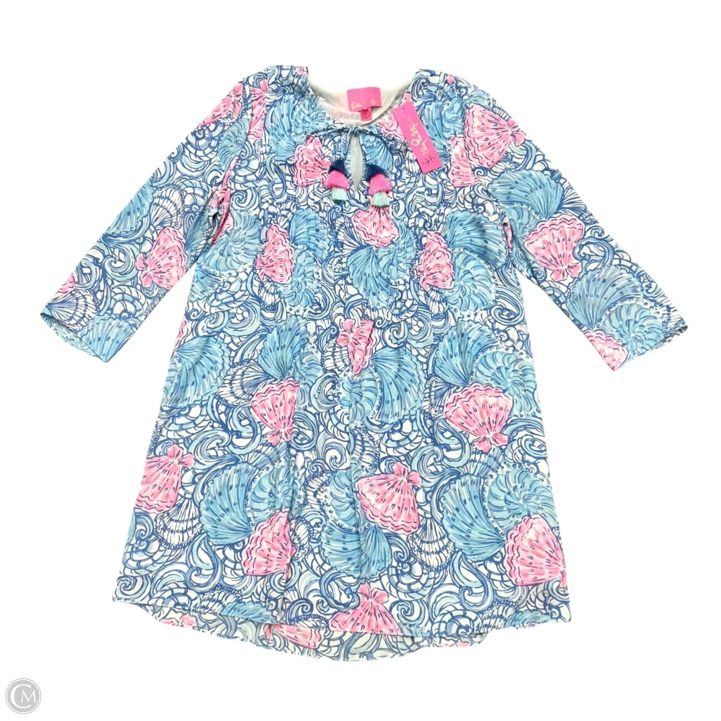 Dress Designer By Lilly Pulitzer In Blue & Pink, Size: M