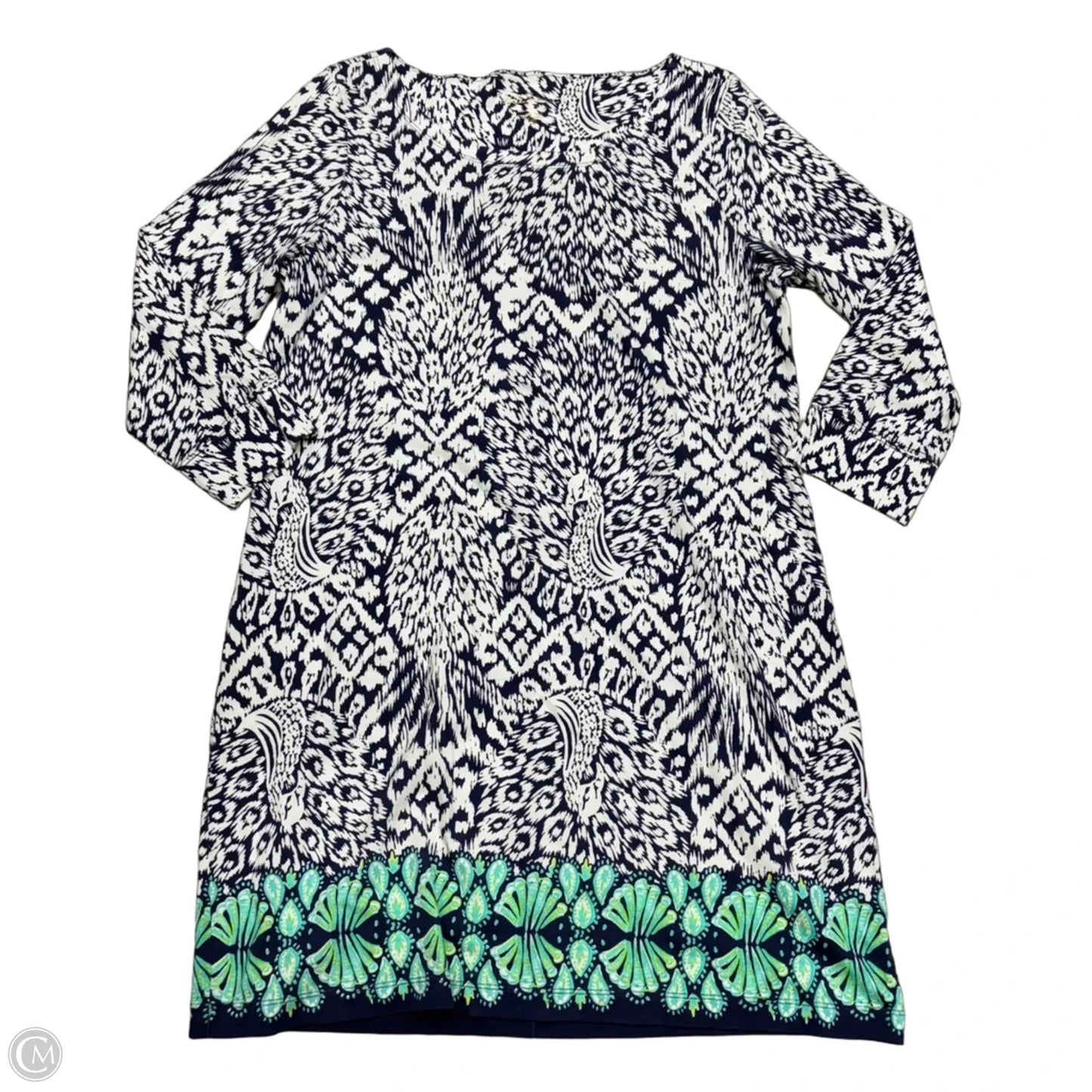 Dress Designer By Lilly Pulitzer In Blue & White, Size: Xl