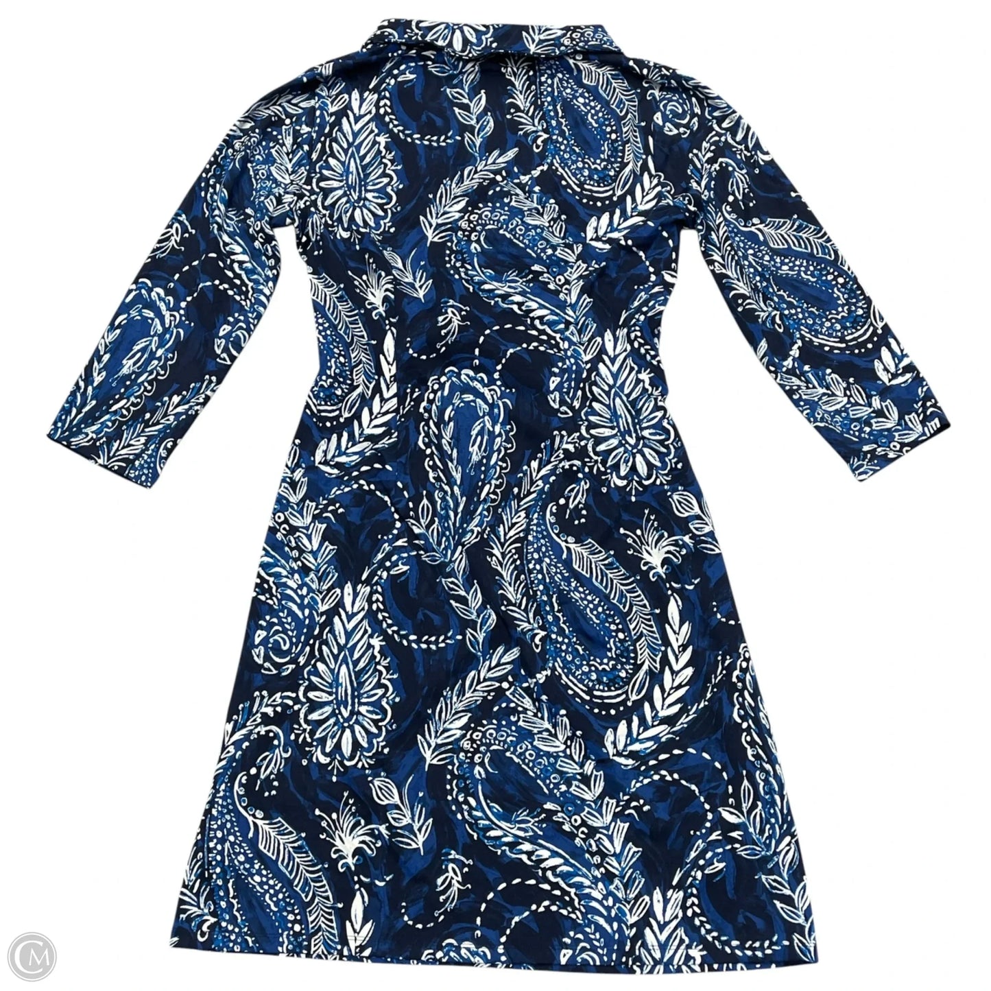Dress Casual Short By Talbots In Blue & White, Size: M