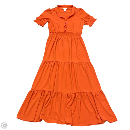 Dress Casual Maxi By London Times In Orange, Size: M
