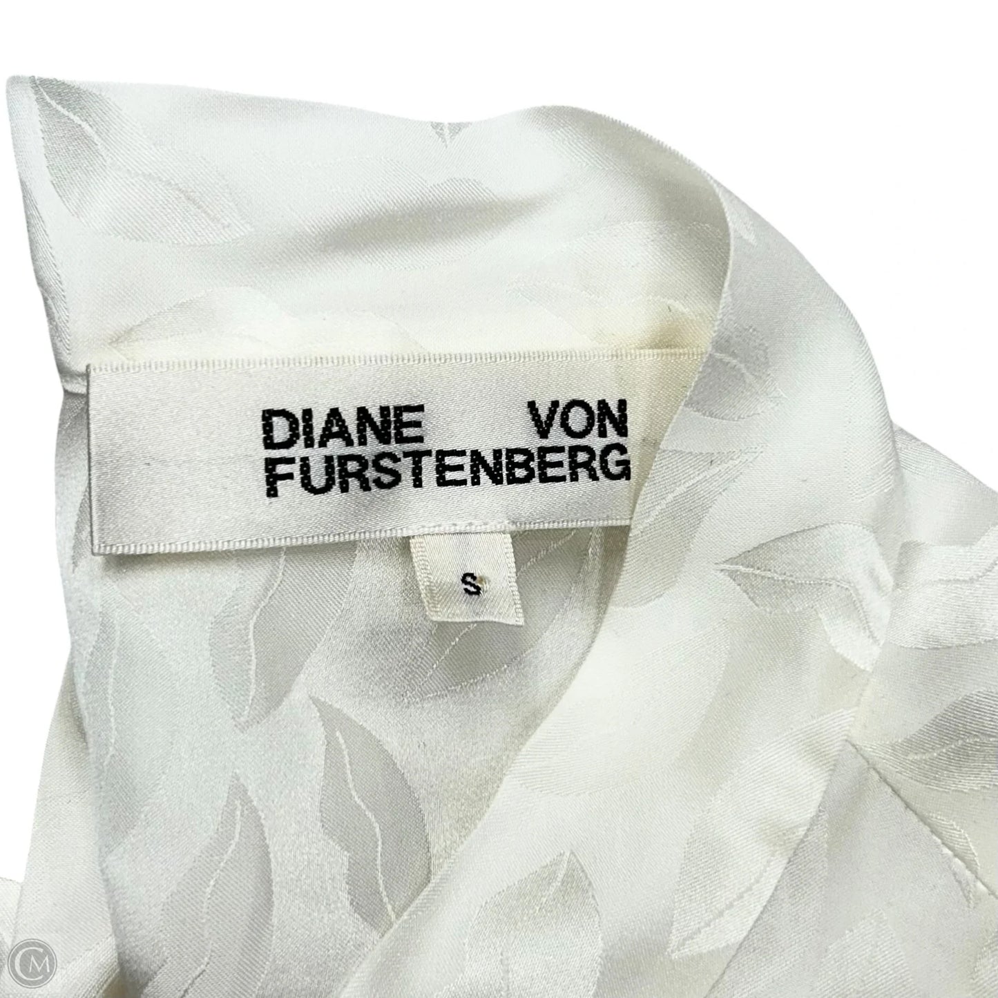 Blouse Designer By Diane Von Furstenberg In Ivory, Size: S