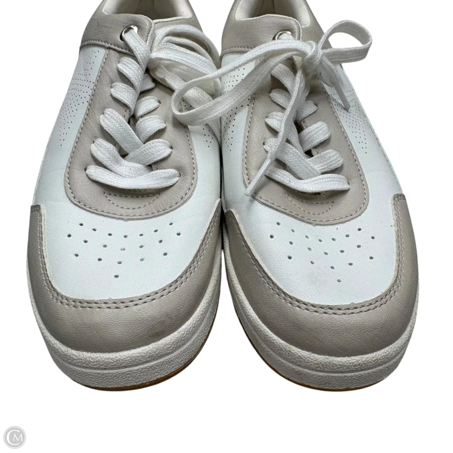 Shoes Sneakers By Universal Thread In Tan & White, Size: 8