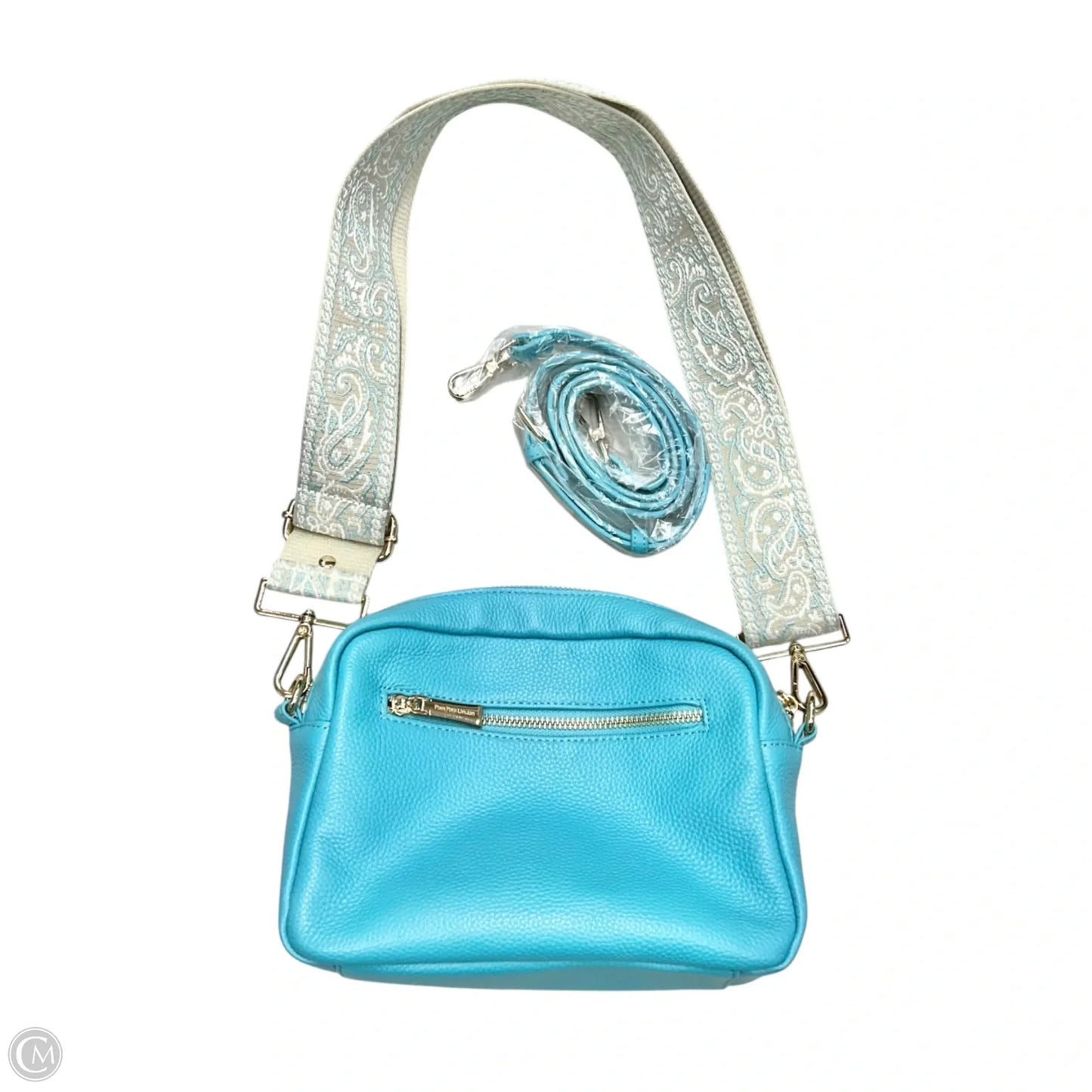 Crossbody Leather By Pom Pom London, Size: Small