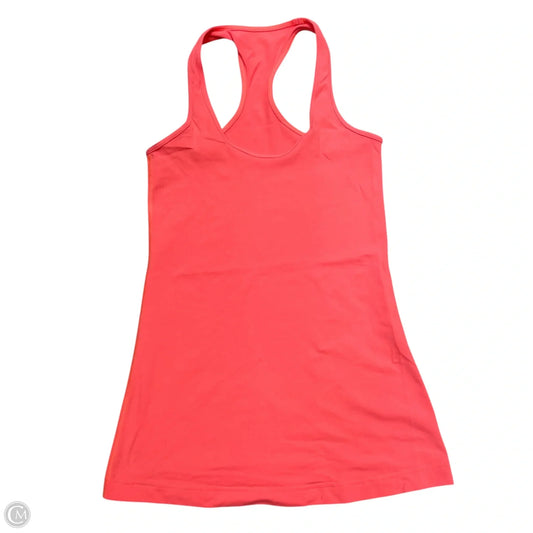 Athletic Tank Top By Lululemon In Coral, Size: S