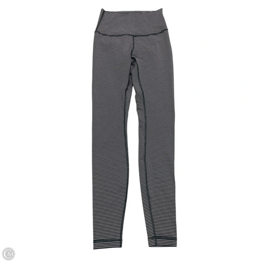 Athletic Leggings By Lululemon In Grey & Pink, Size: S