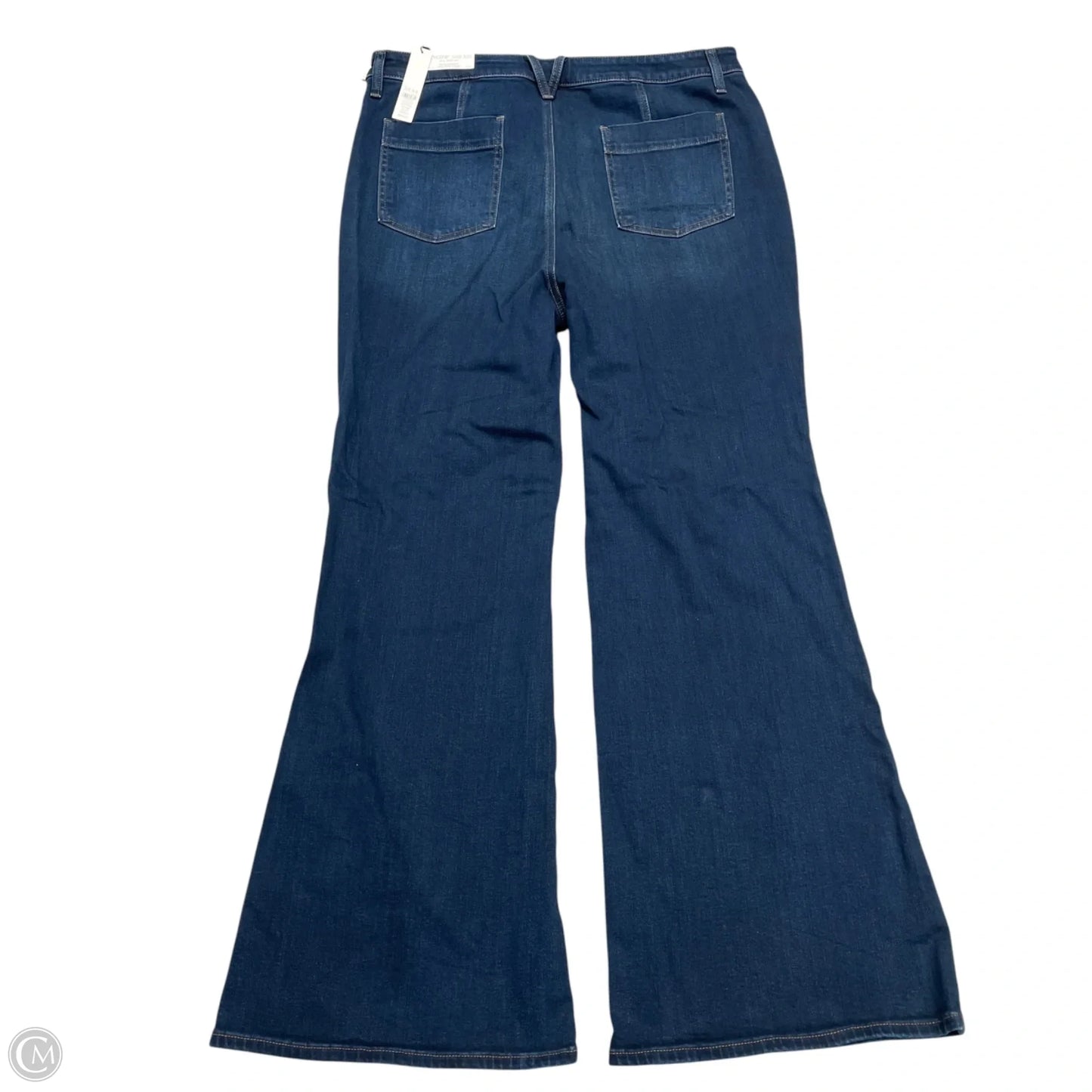 Jeans Flared By Chicos In Blue Denim, Size: 18