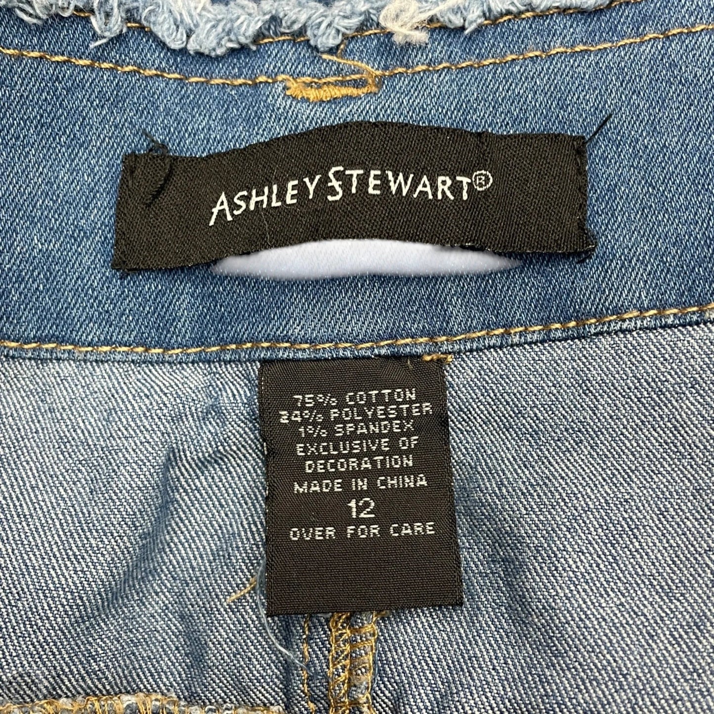 Skirt Maxi By Ashley Stewart In Blue Denim, Size: 12
