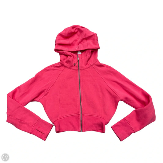 Athletic Sweatshirt Hoodie By Lululemon In Pink, Size: Xs