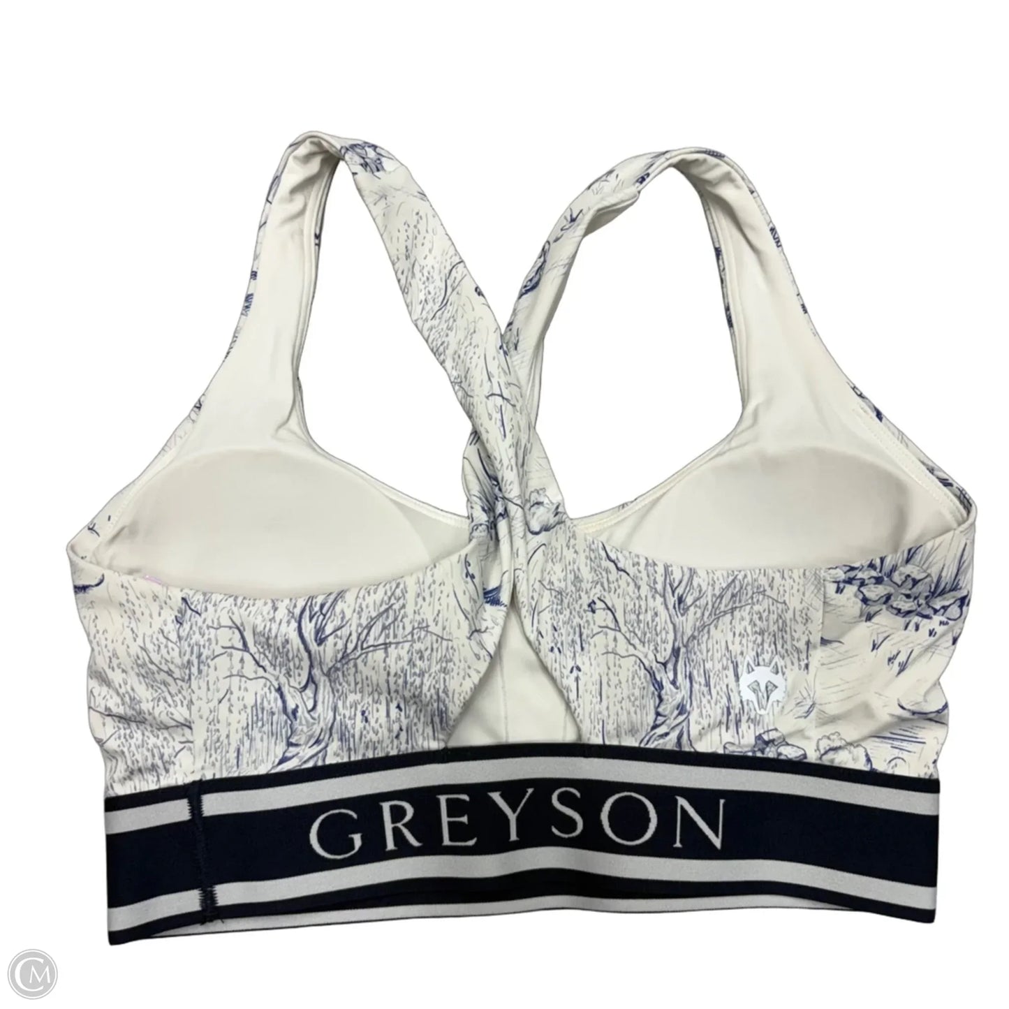 Athletic Bra By Greyson In Blue & White, Size: Xs