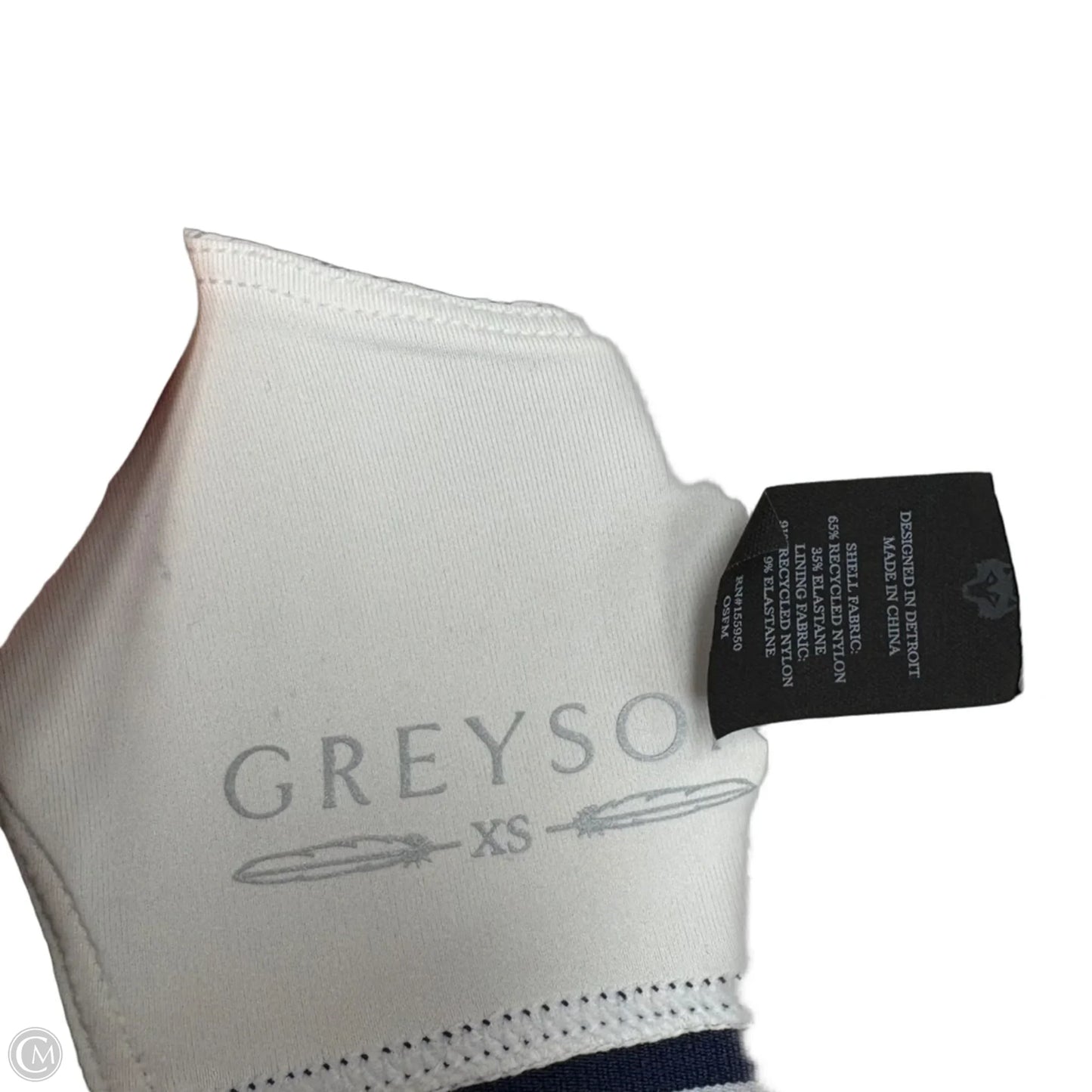 Athletic Bra By Greyson In Blue & White, Size: Xs