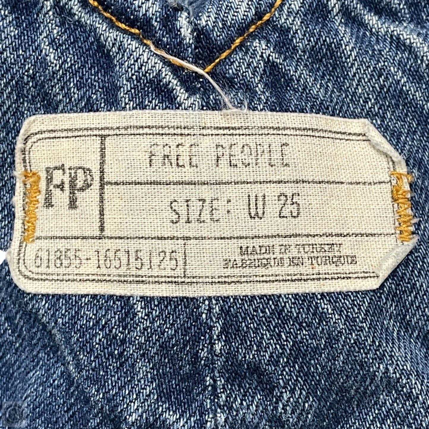 Jeans Cropped By Free People In Blue Denim, Size: 0