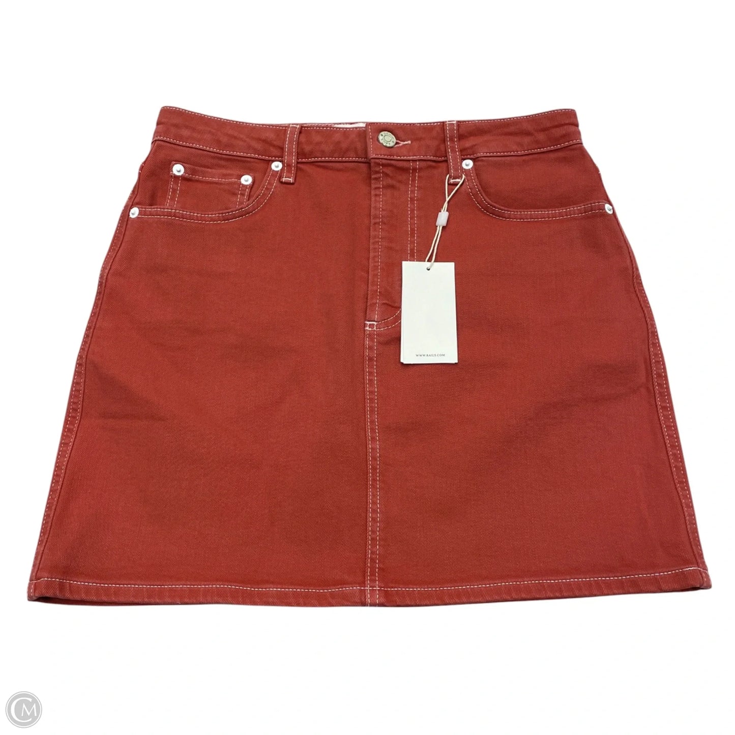 Skirt Mini & Short By Rails In Red Denim, Size: 4