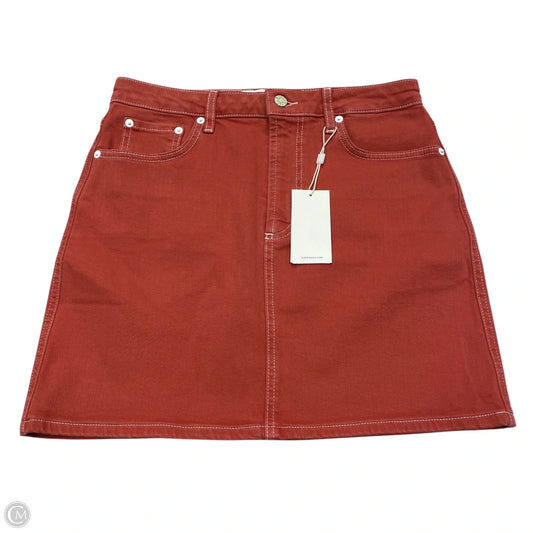 Skirt Mini & Short By Rails In Red Denim, Size: 4