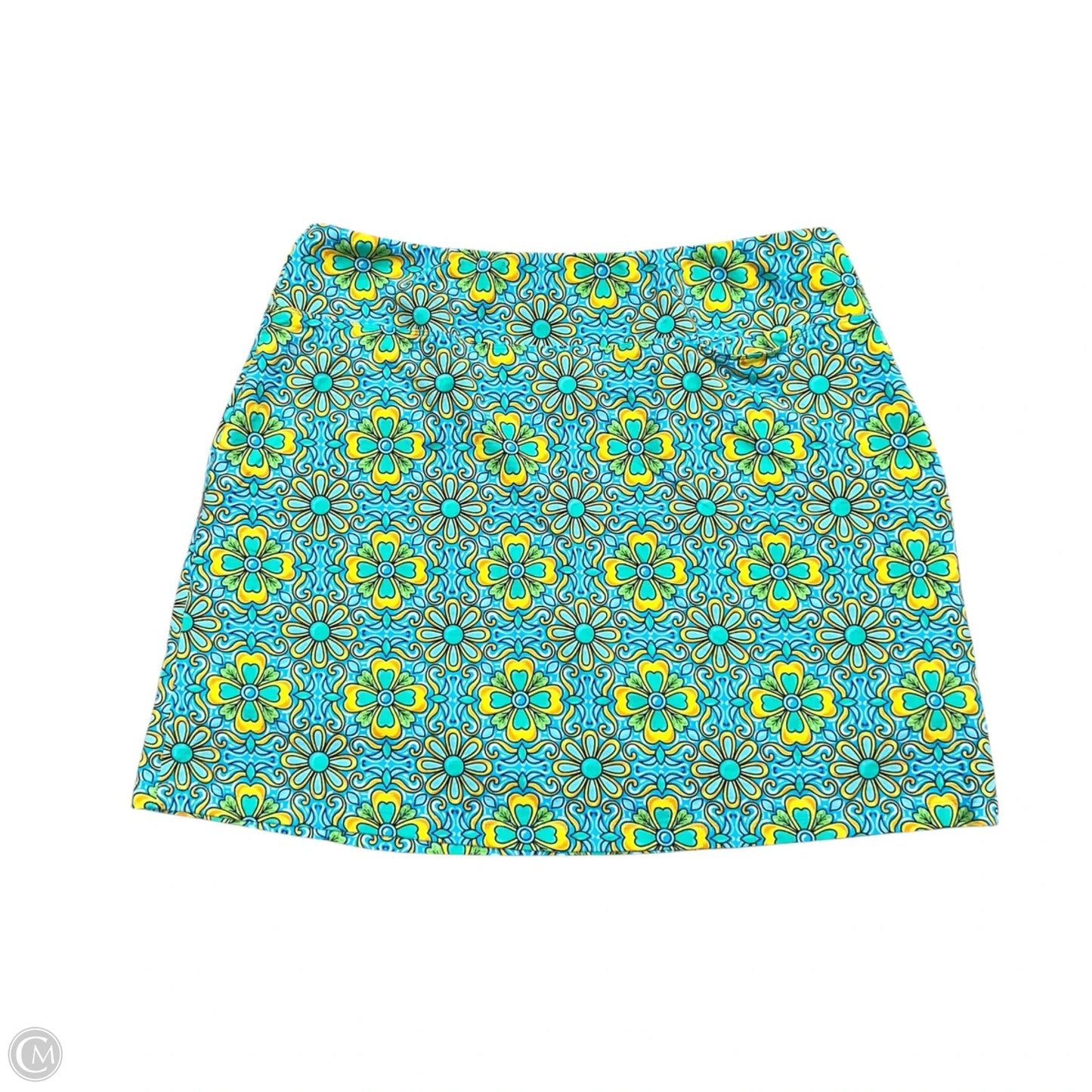 Skort By Ibkul In Blue & Yellow, Size: L