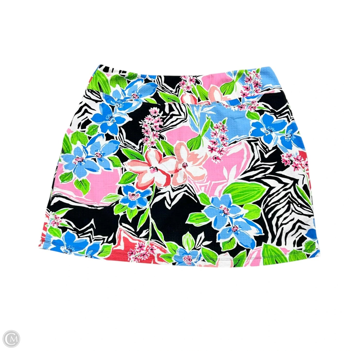 Skort By Ibkul In Black & Pink, Size: L