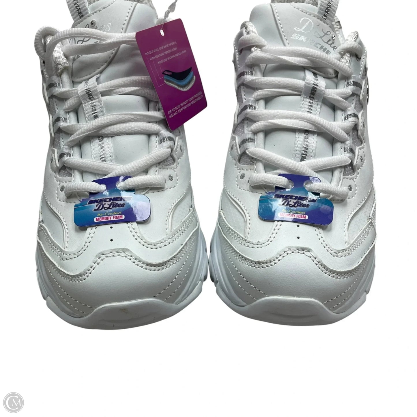 Shoes Athletic By Skechers In White, Size: 9